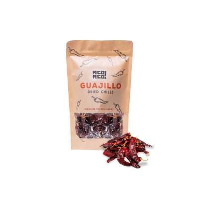 Dried Guajillo Chiles Peppers 16 oz - Natural and Premium. Great For Mexican Recipes Like Mole, Tamales, Salsa. Resealable Bag by RICO RICO