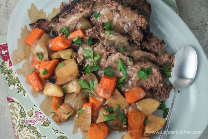 Slow Cooker Pot Roast and Potatoes