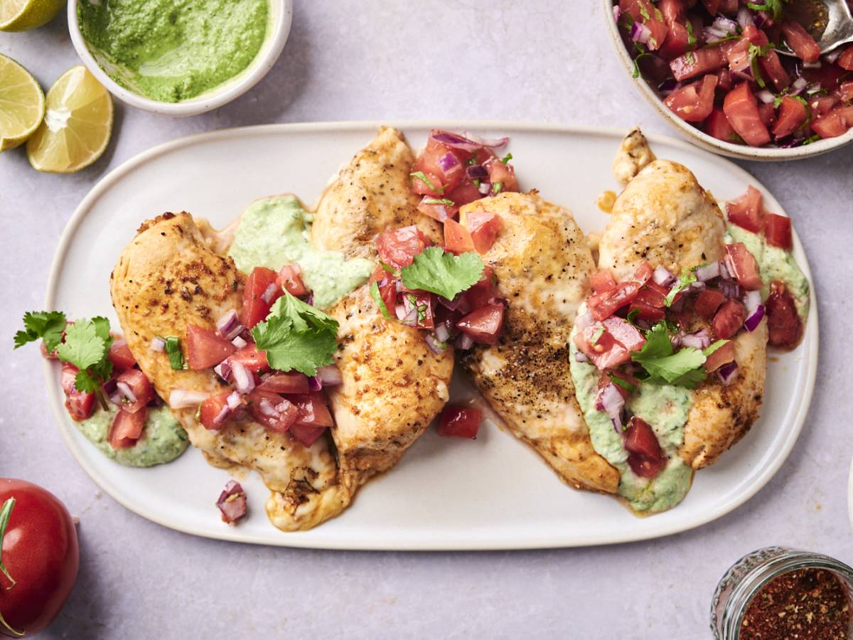 High-protein fiesta lime chicken with pepper jack cheese